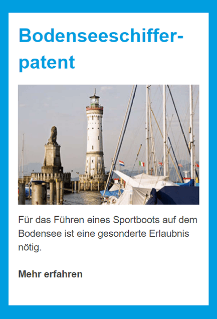 Bodenseeschifferpatent für 85416 Langenbach