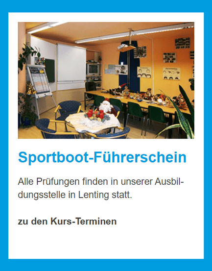 Sportboot Fuehrerschein in  Kösching, Stammham, Oberdolling, Wettstetten, Hepberg, Lenting, Großmehring oder Ingolstadt, Vohburg (Donau), Gaimersheim