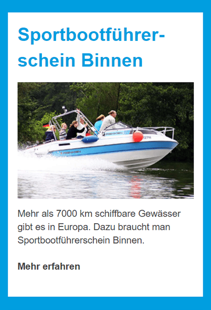 Sportbootführerschein Binnen in 85416 Langenbach